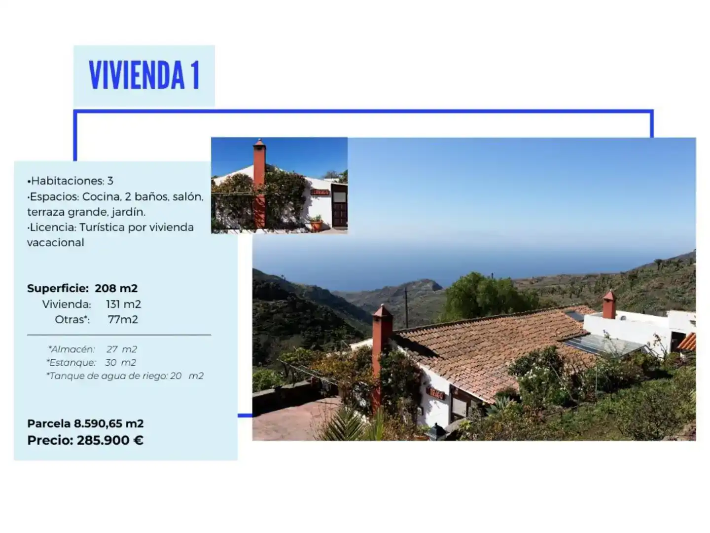 Jardín de Finca rústica en venta en Alajeró con Aire acondicionado, Jardín privado y Amueblado
