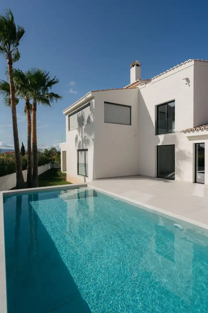 Piscina de Casa o xalet en venda en Benitachell / El Poble Nou de Benitatxell amb Aire condicionat, Jardí privat i Traster