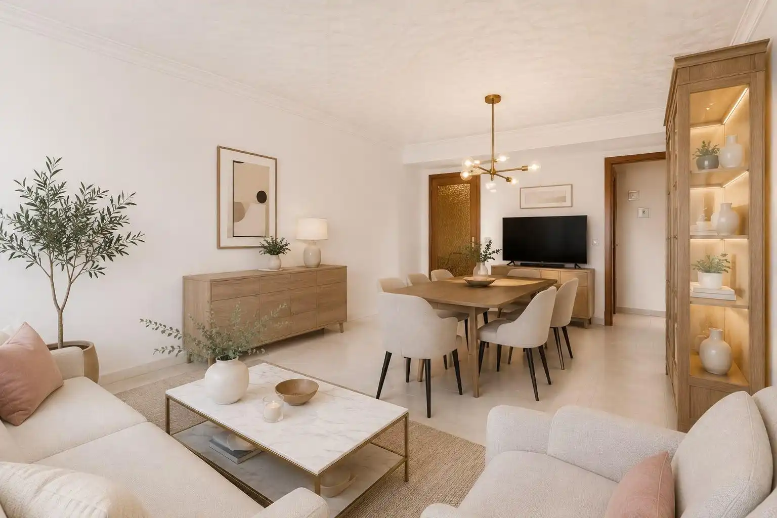 Wohnzimmer von Wohnungen zum Verkauf in  Palma de Mallorca mit Klimaanlage, Terrasse und Balkon