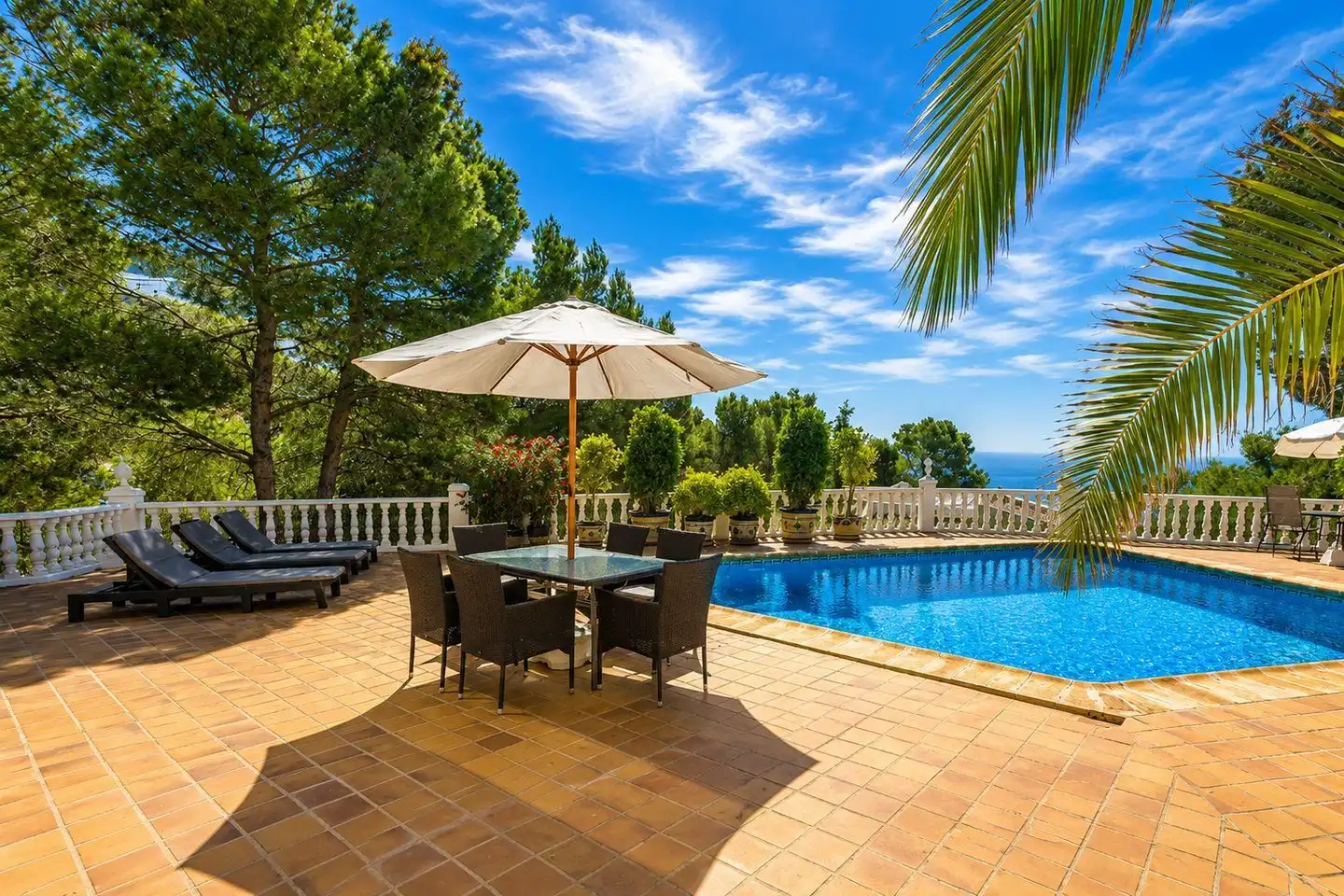 Terrassa de Casa o xalet de lloguer en Altea amb Aire condicionat, Calefacció i Jardí privat
