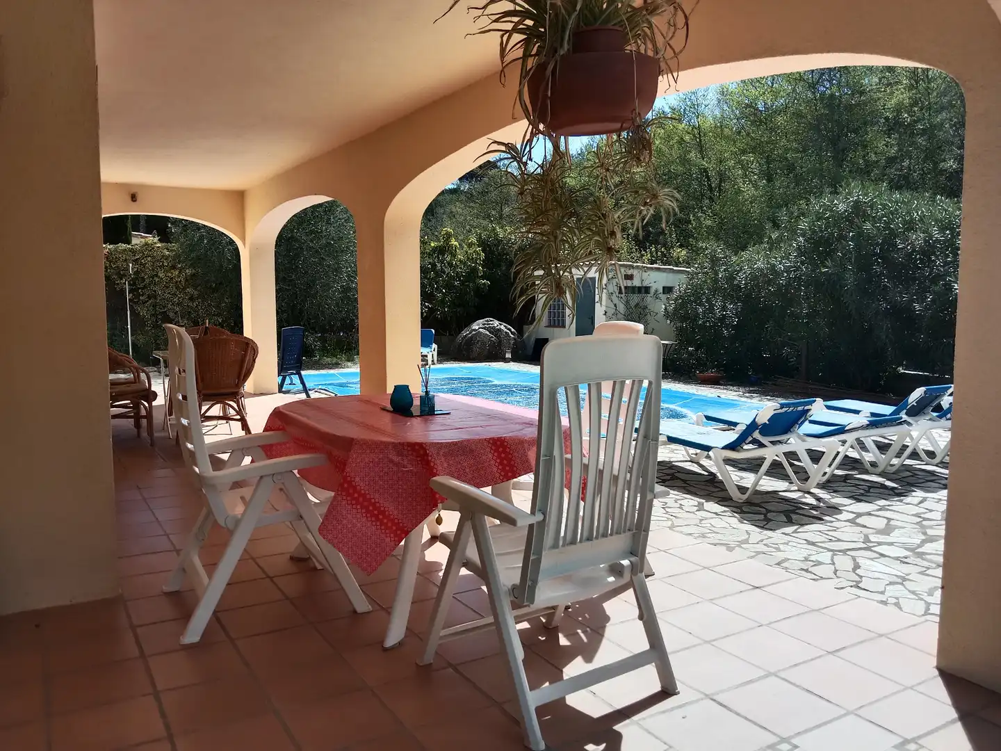Terraza de Casa o chalet de alquiler en Calonge i Sant Antoni con Aire acondicionado, Calefacción y Jardín privado