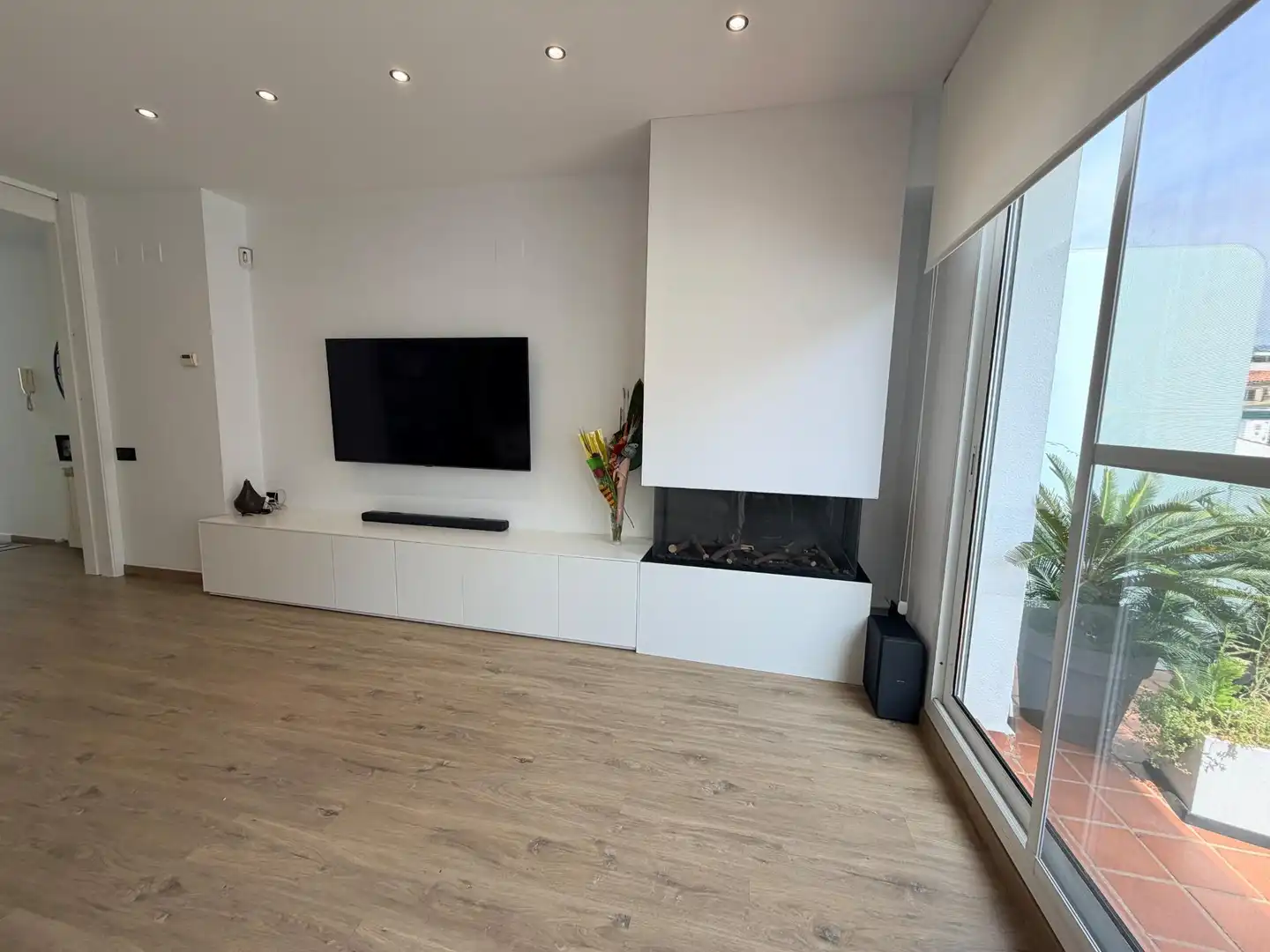 Living room of Houses for sale in Badalona  with Air Conditioner, Heating and Parquet flooring