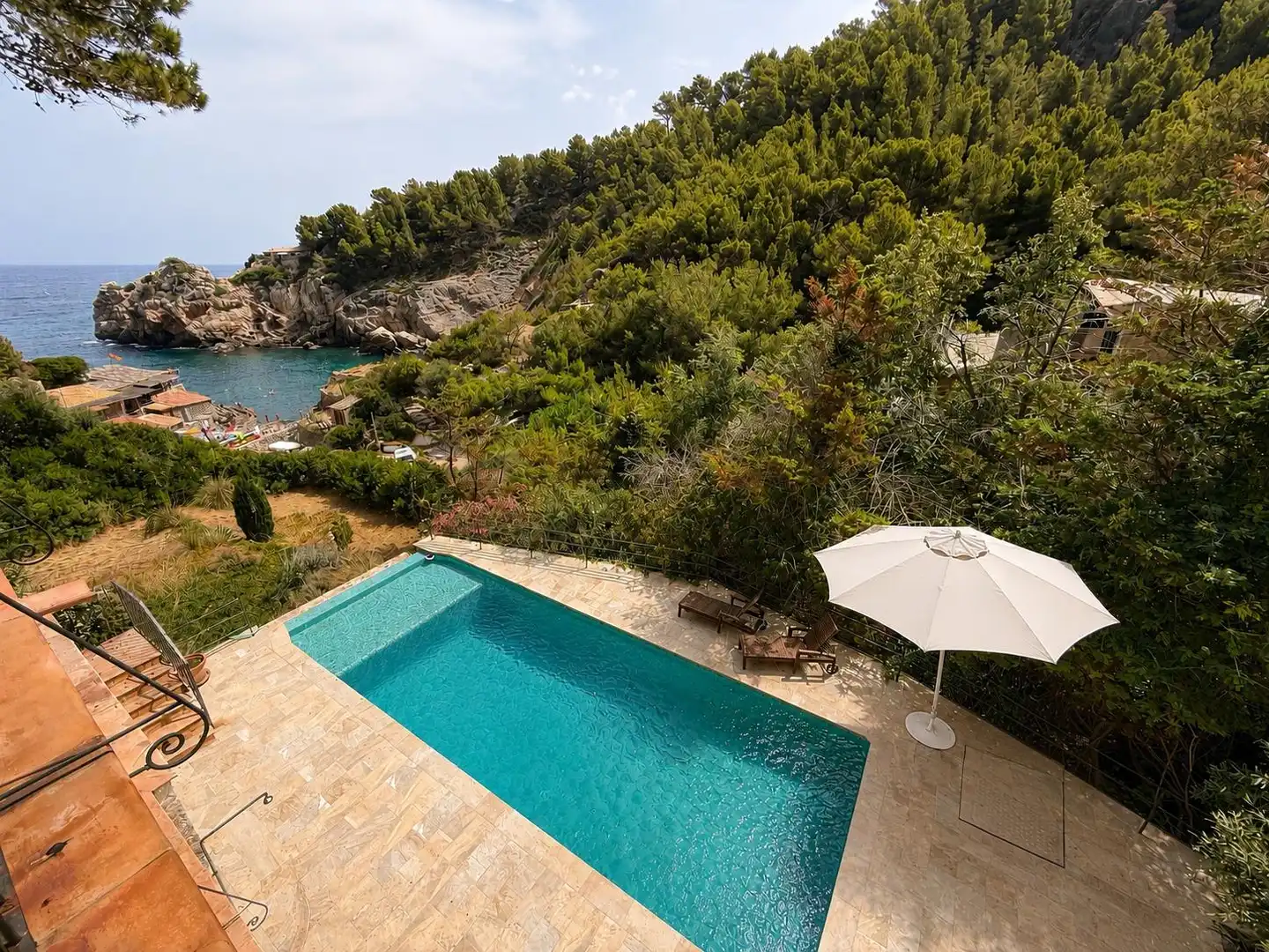 Swimming pool of Houses for sale in Deià  with Furnished