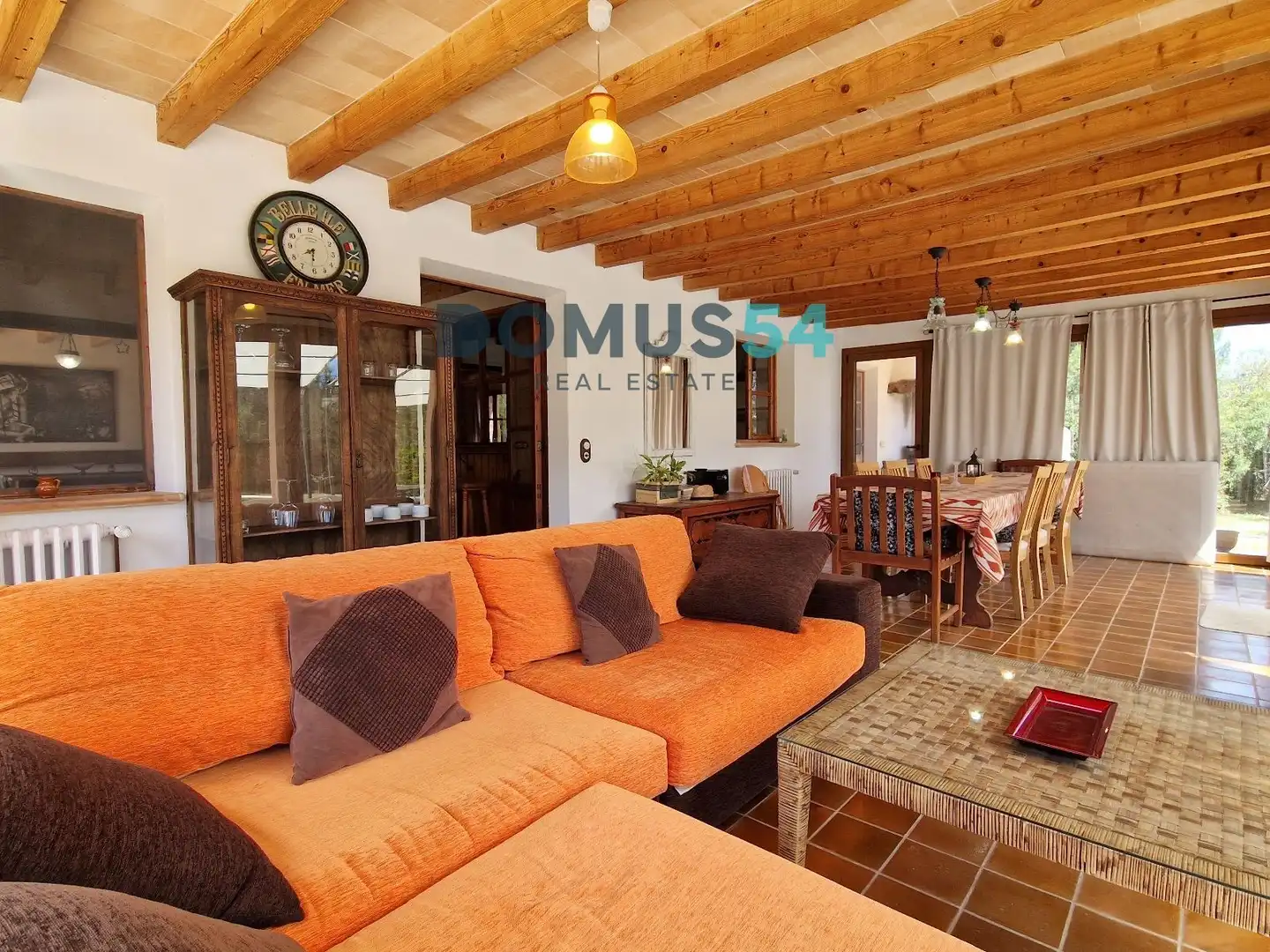 Living room of Country homes for sale in Pollença  with Air Conditioner, Heating and Swimming Pool