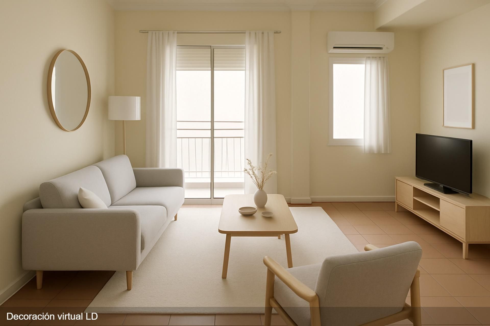 Living room of Flat for sale in  Sevilla Capital  with Terrace and Balcony