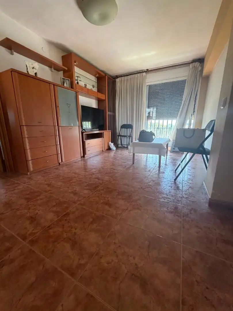 Sala d'estar de Pis en venda en Badalona amb Calefacció, Moblat i Forn