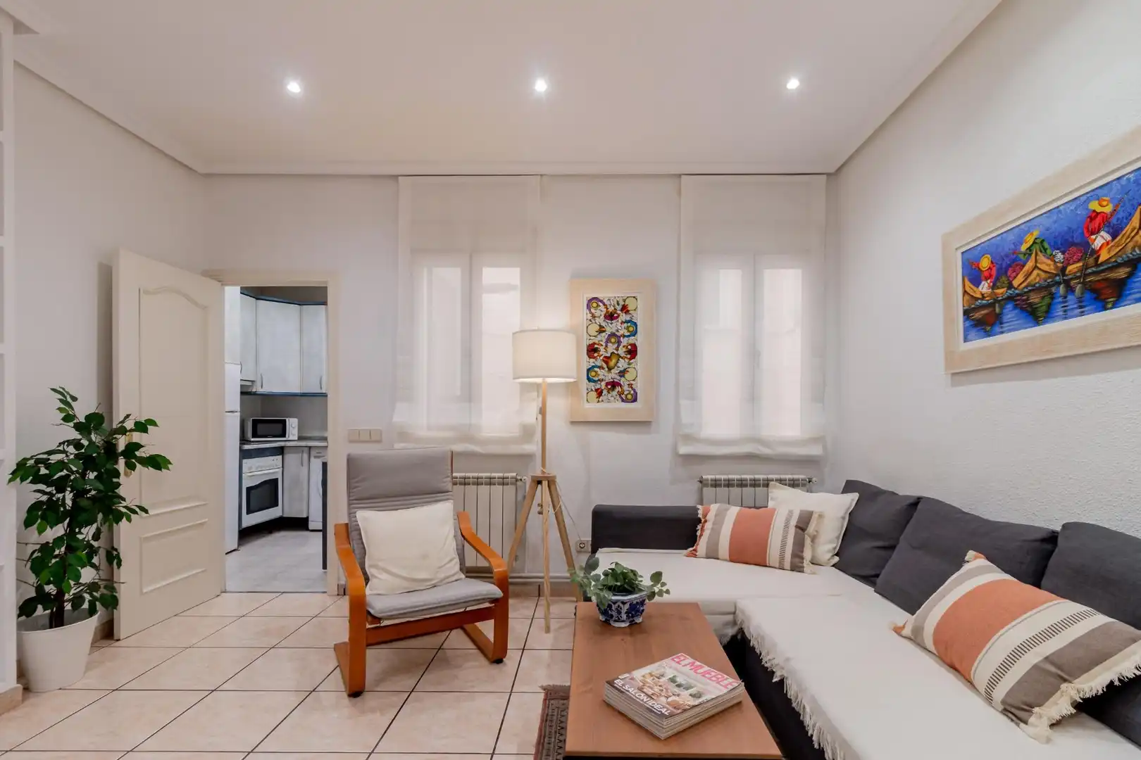 Living room of Flat for sale in Madrid  with Heating and Furnished