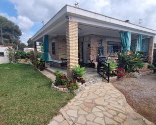 Exterior view of House or chalet for sale in Cubelles  with Terrace and Swimming Pool