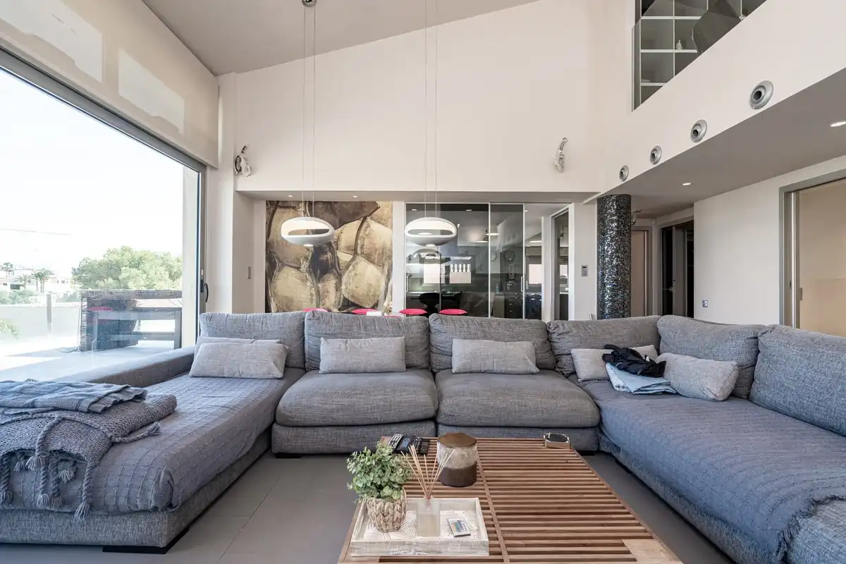 Sala d'estar de Casa o xalet de lloguer en Torrevieja amb Aire condicionat, Calefacció i Jardí privat
