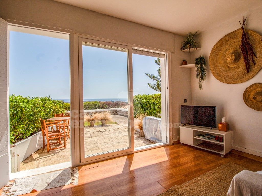 Sala d'estar de Apartament en venda en Es Mercadal amb Aire condicionat, Jardí privat i Terrassa