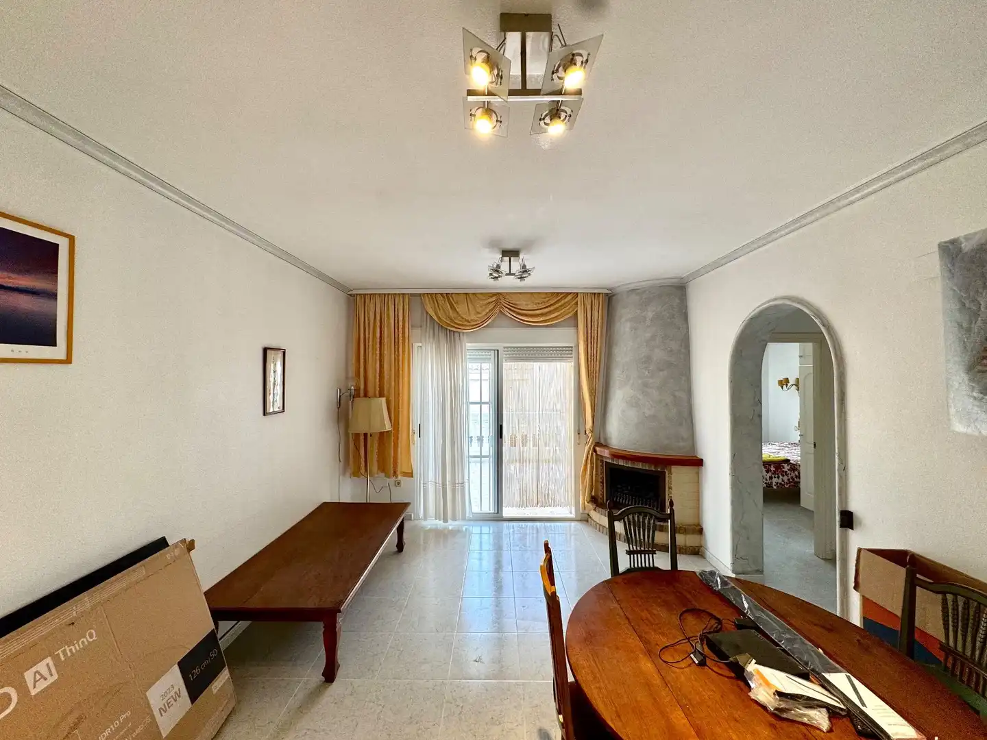 Sala d'estar de Casa o xalet de lloguer en Algorfa amb Aire condicionat, Calefacció i Jardí privat