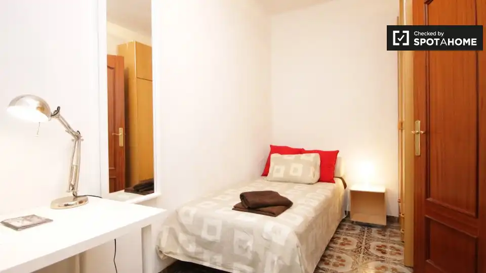 Habitación de Piso de alquiler en Barcelona con Aire acondicionado, Calefacción y Amueblado