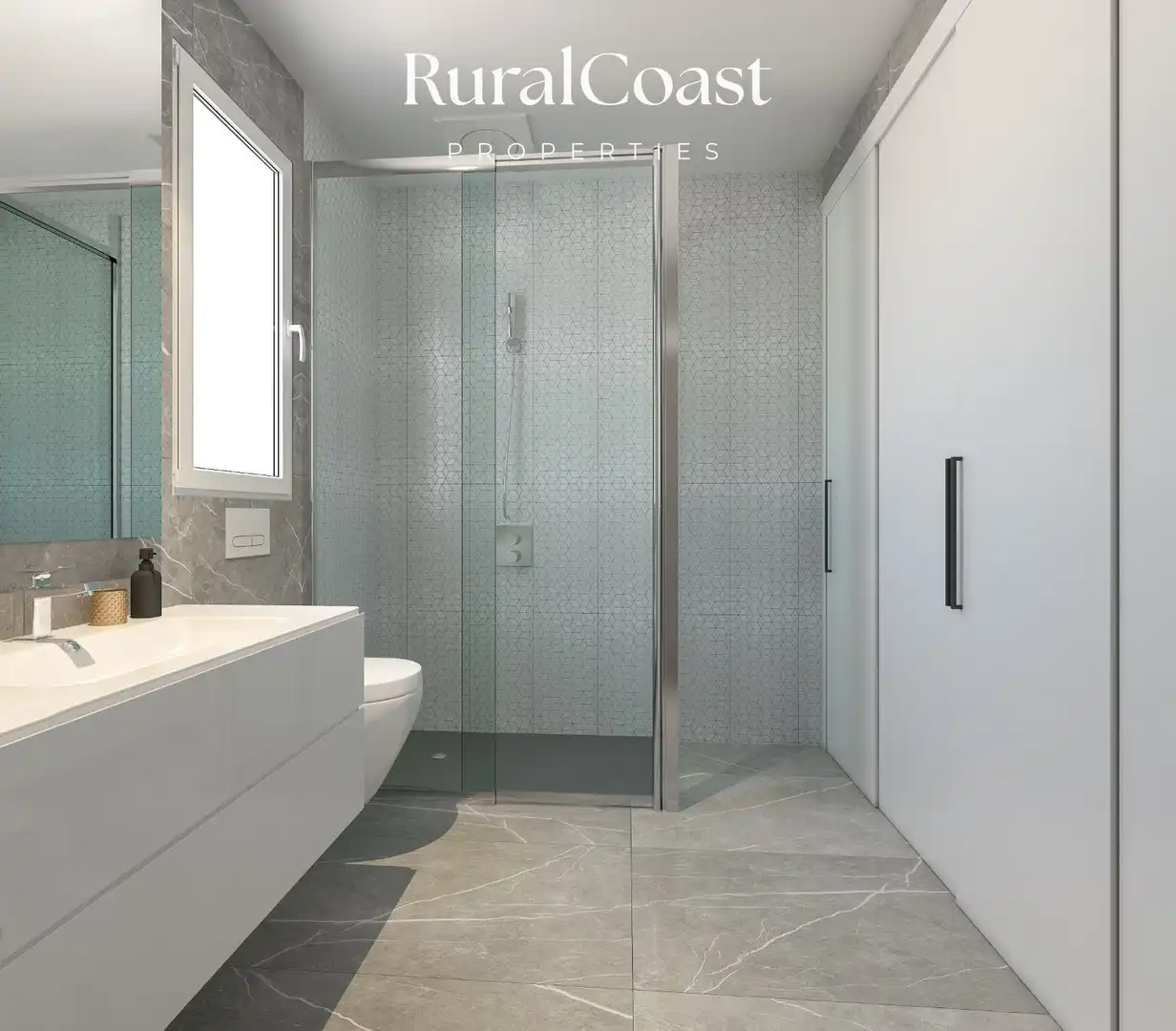 Badezimmer von Wohnung zum Verkauf in Xeraco mit Klimaanlage, Heizung und Terrasse