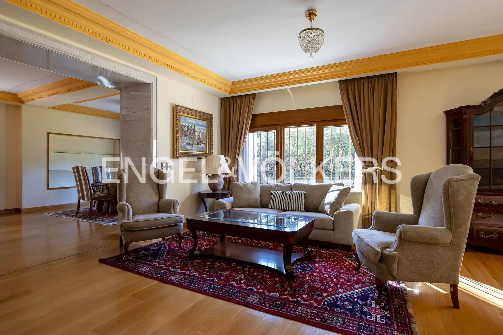 Sala d'estar de Casa o xalet de lloguer en Madrid amb Aire condicionat, Calefacció i Jardí privat
