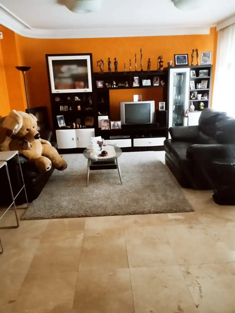 Sala d'estar de Casa o xalet en venda en Nigrán amb Calefacció, Jardí privat i Piscina