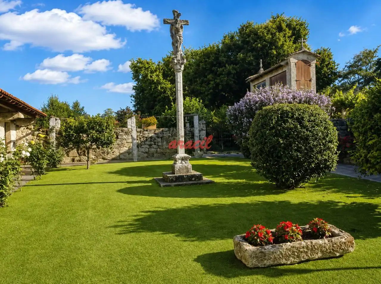 Garden of Houses for sale in San Amaro  with Heating, Private garden and Terrace