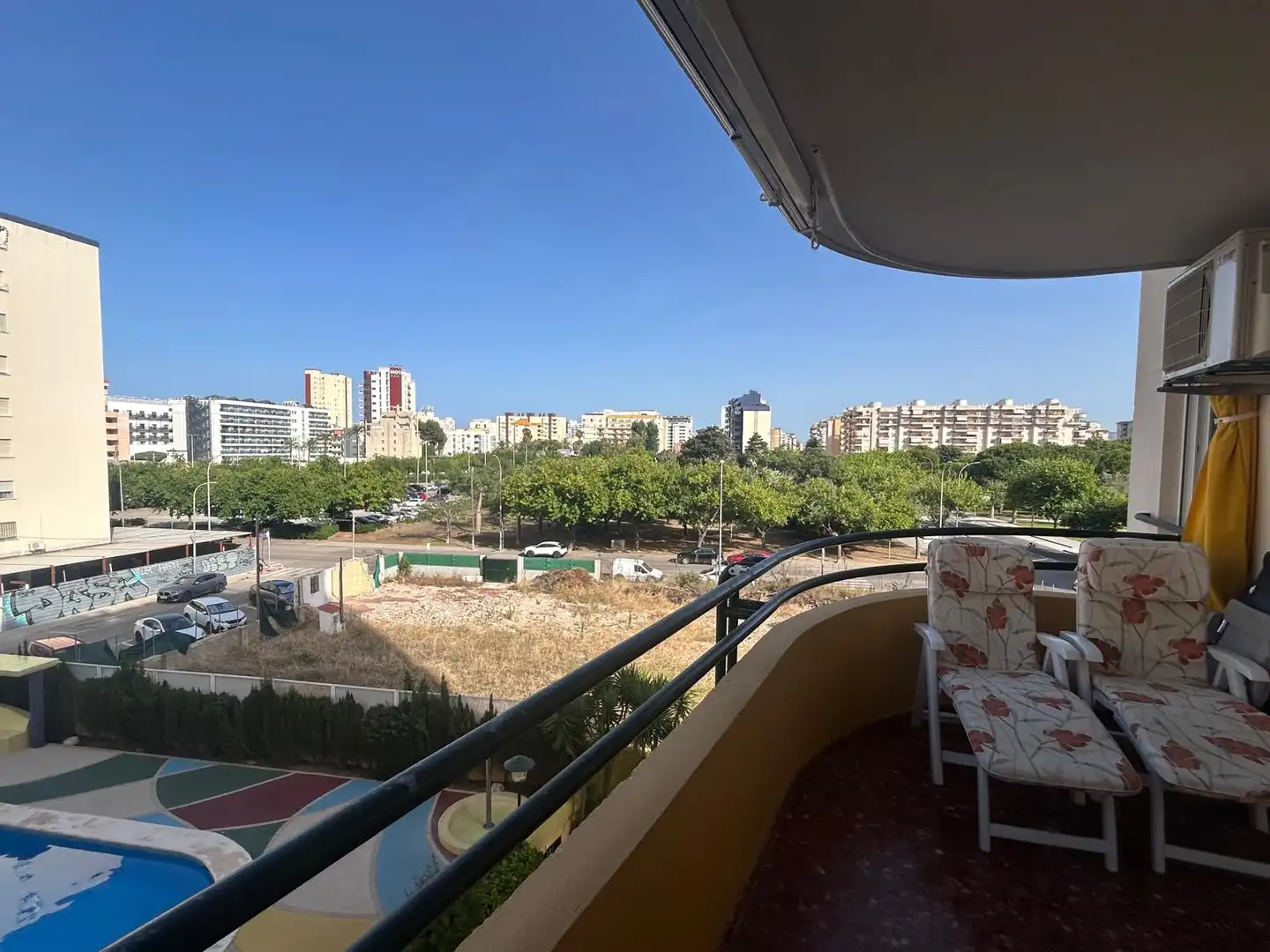Terraza de Apartamento en venta en Gandia con Aire acondicionado, Amueblado y Piscina comunitaria