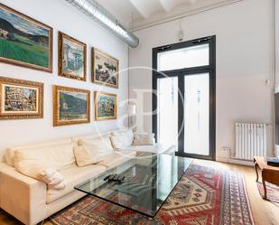 Sala d'estar de Pis de lloguer en  Barcelona Capital amb Aire condicionat, Calefacció i Moblat