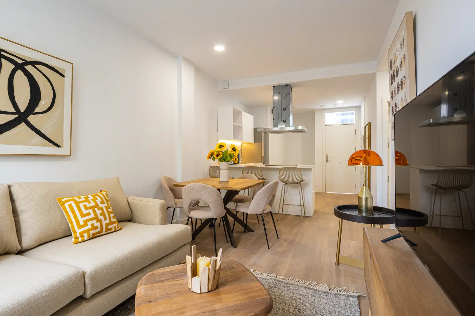Wohnzimmer von Wohnung zur Miete in Telde mit Abstellraum, Möbliert und Ofen