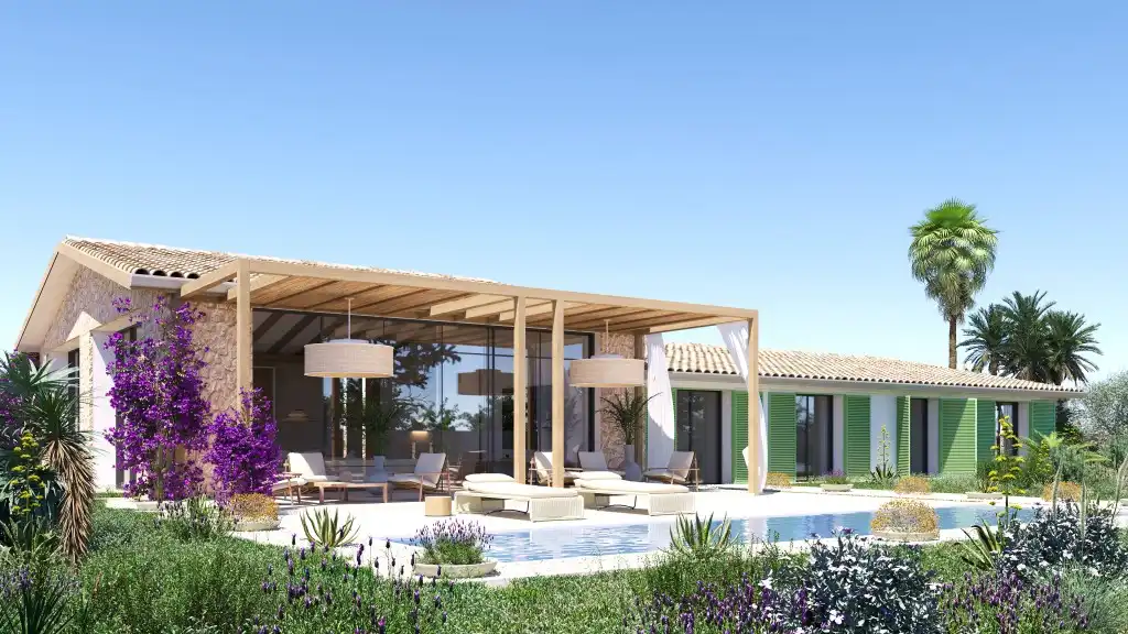 Casa rústica con piscina en venta en Llucmajor pueblo