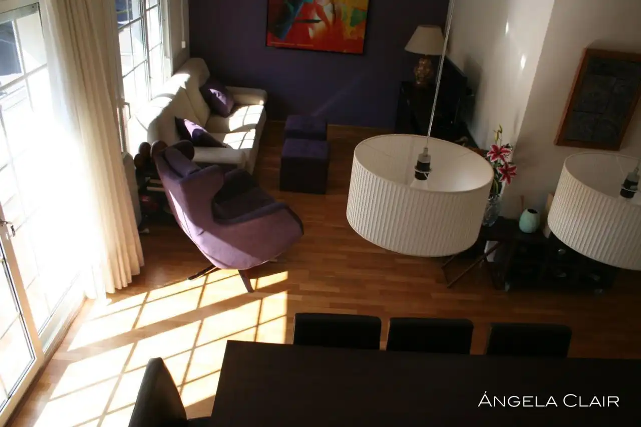 Living room of Flat for rent in Sitges  with Air Conditioner, Heating and Parquet flooring