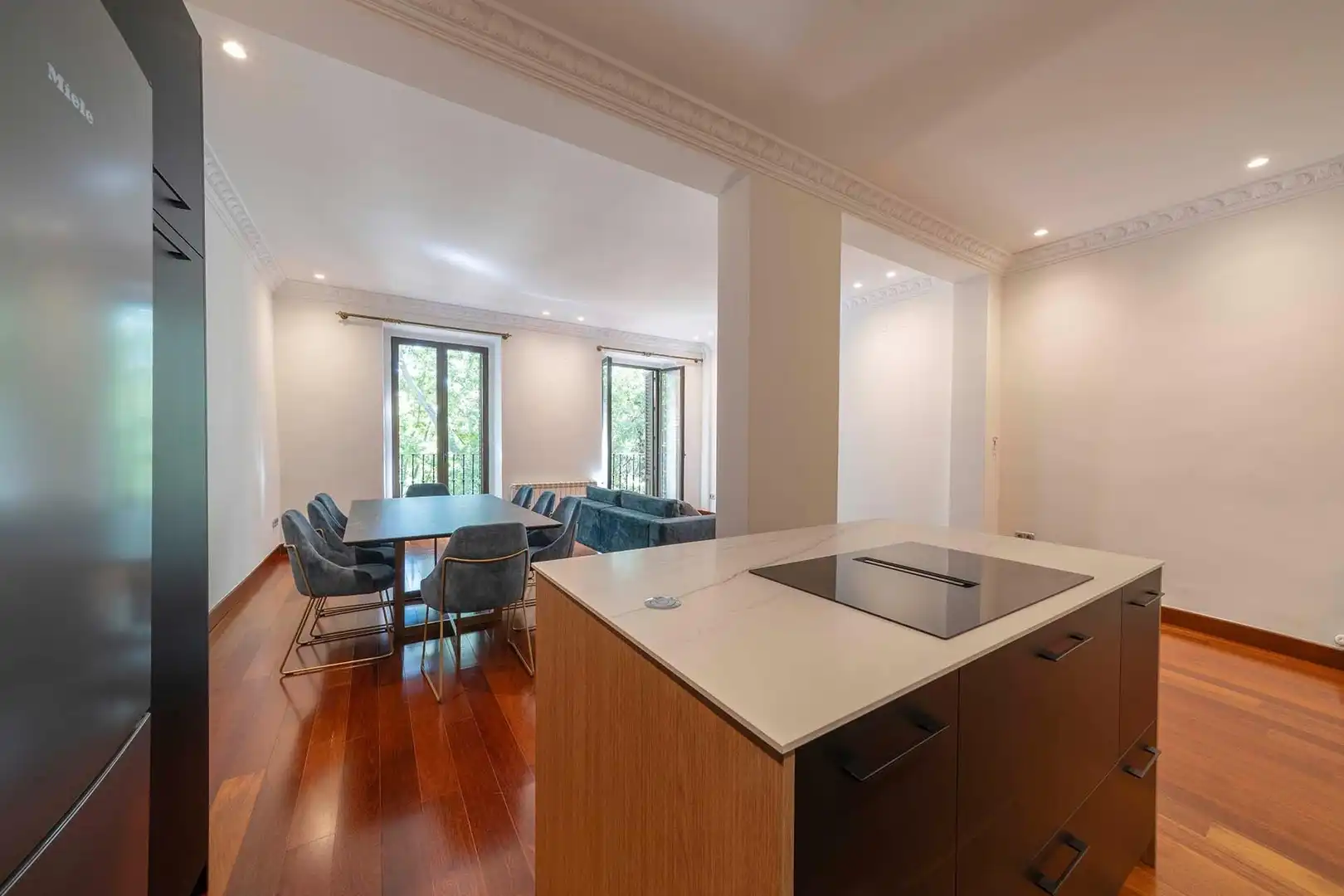 Kitchen of Flat for rent in Madrid  with Air Conditioner, Heating and Balcony
