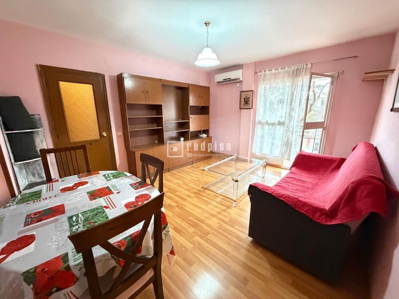 Living room of Flat for sale in  Madrid Capital  with Air Conditioner, Terrace and Alarm