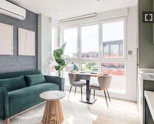 Living room of Flat to rent in  Madrid Capital  with Air Conditioner, Heating and Furnished
