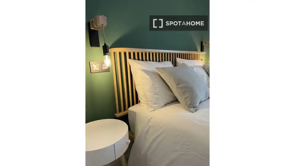 Schlafzimmer von Wohnungen zur untervermieten in Valladolid mit Klimaanlage, Terrasse und Möbliert
