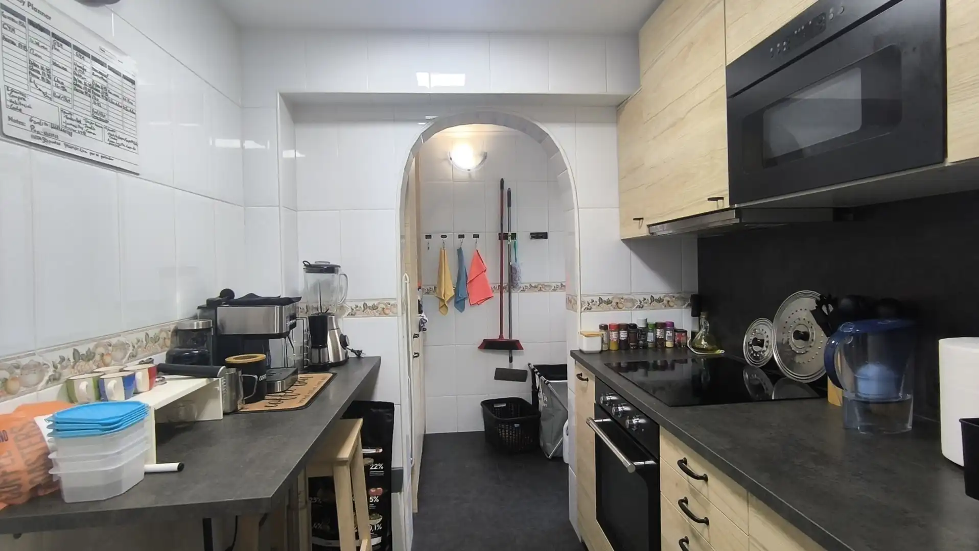 Küche von Wohnung zum Verkauf in Tarragona mit Klimaanlage, Parkett und Terrasse