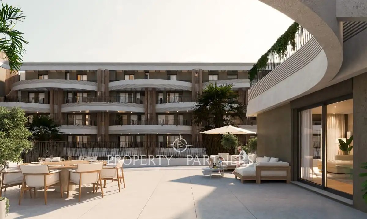 Terraza de Apartamento en venta en Málaga con Piscina