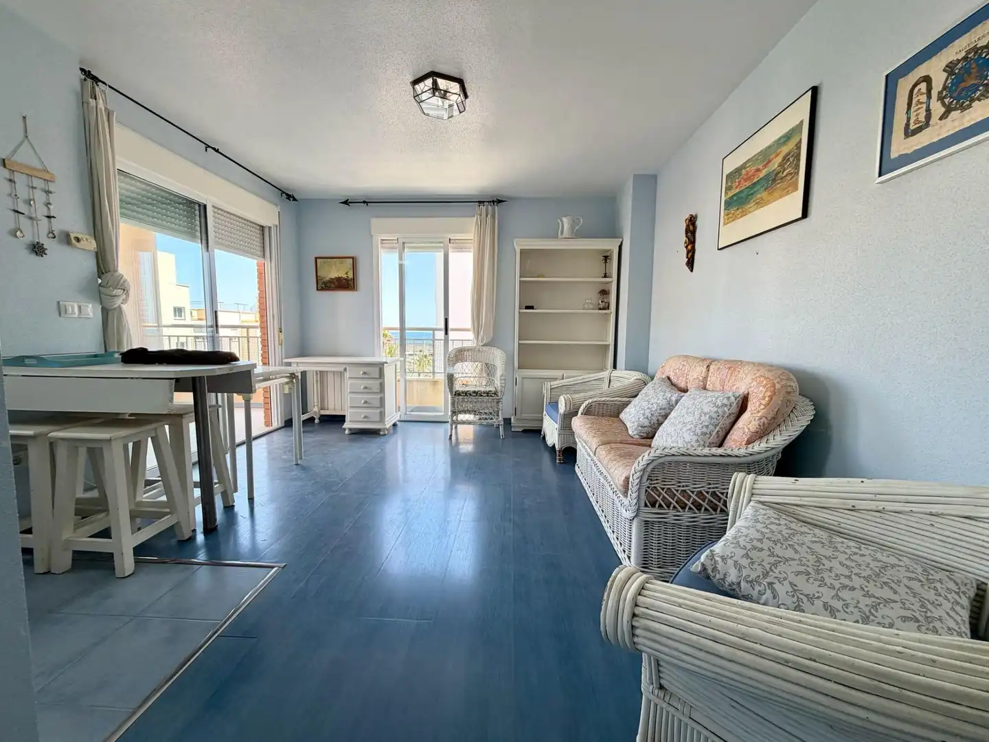 Living room of Flat for sale in Águilas  with Air Conditioner, Storage room and Furnished