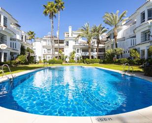 Exterior view of Flat for sale in Marbella  with Air Conditioner, Private garden and Terrace