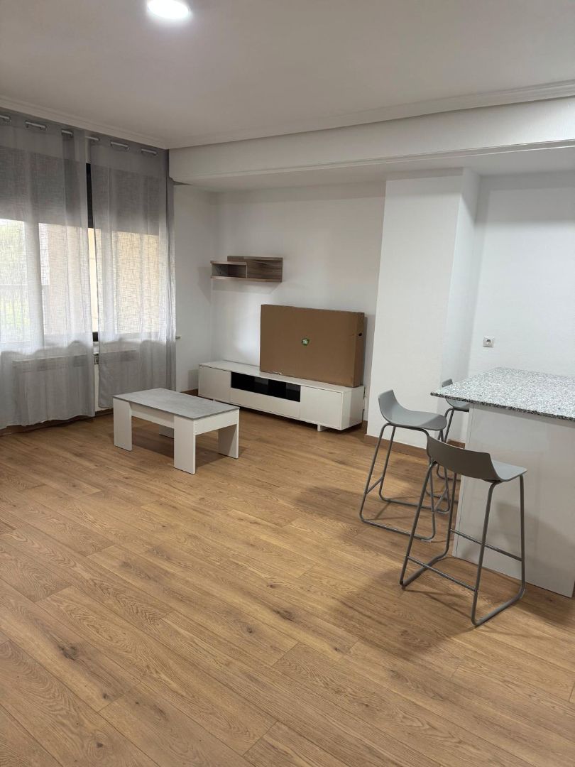 Living room of Flat for rent in Salamanca Capital  with Heating, Parquet flooring and Furnished