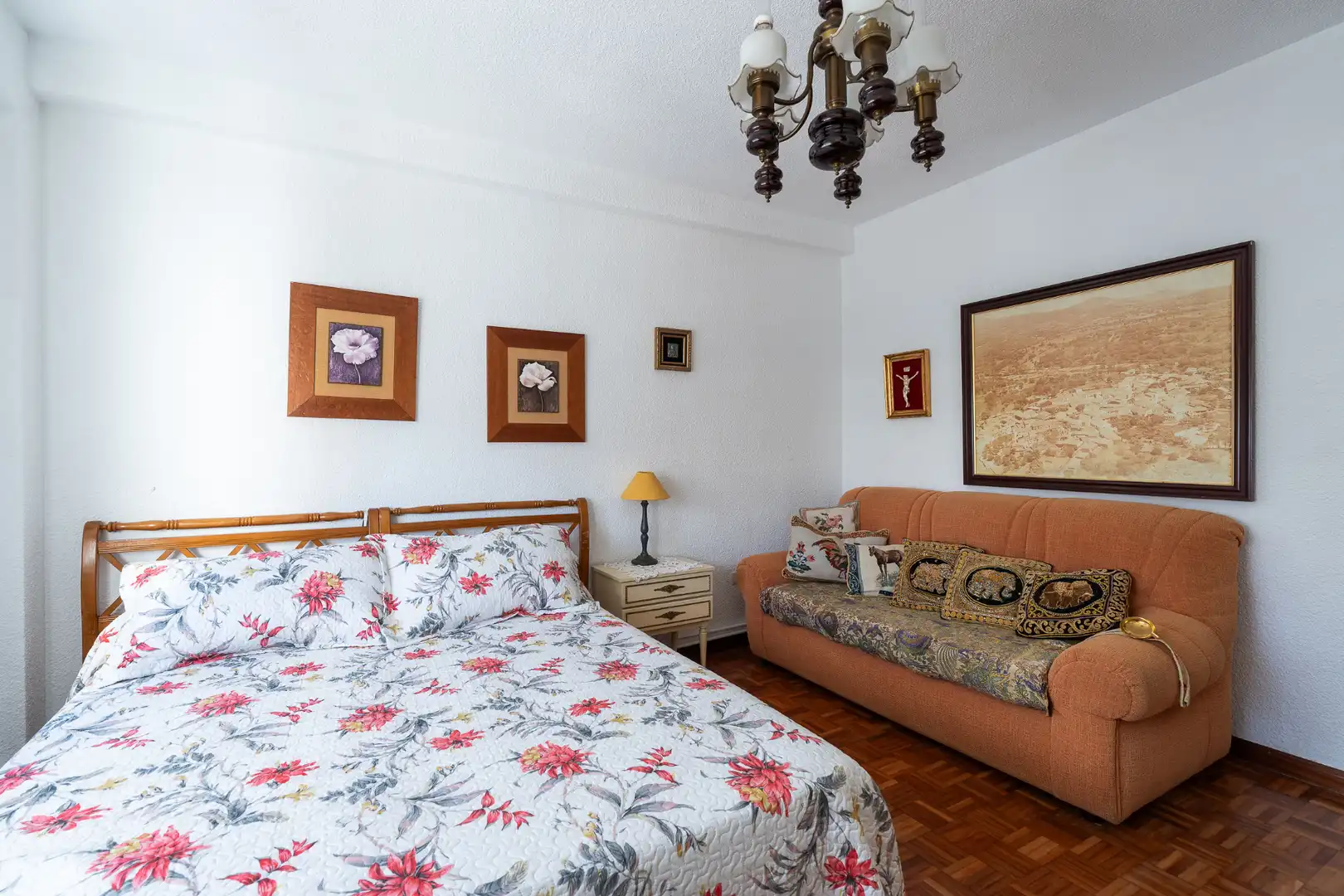 Bedroom of Flat for sale in Madrid  with Heating, Private garden and Terrace
