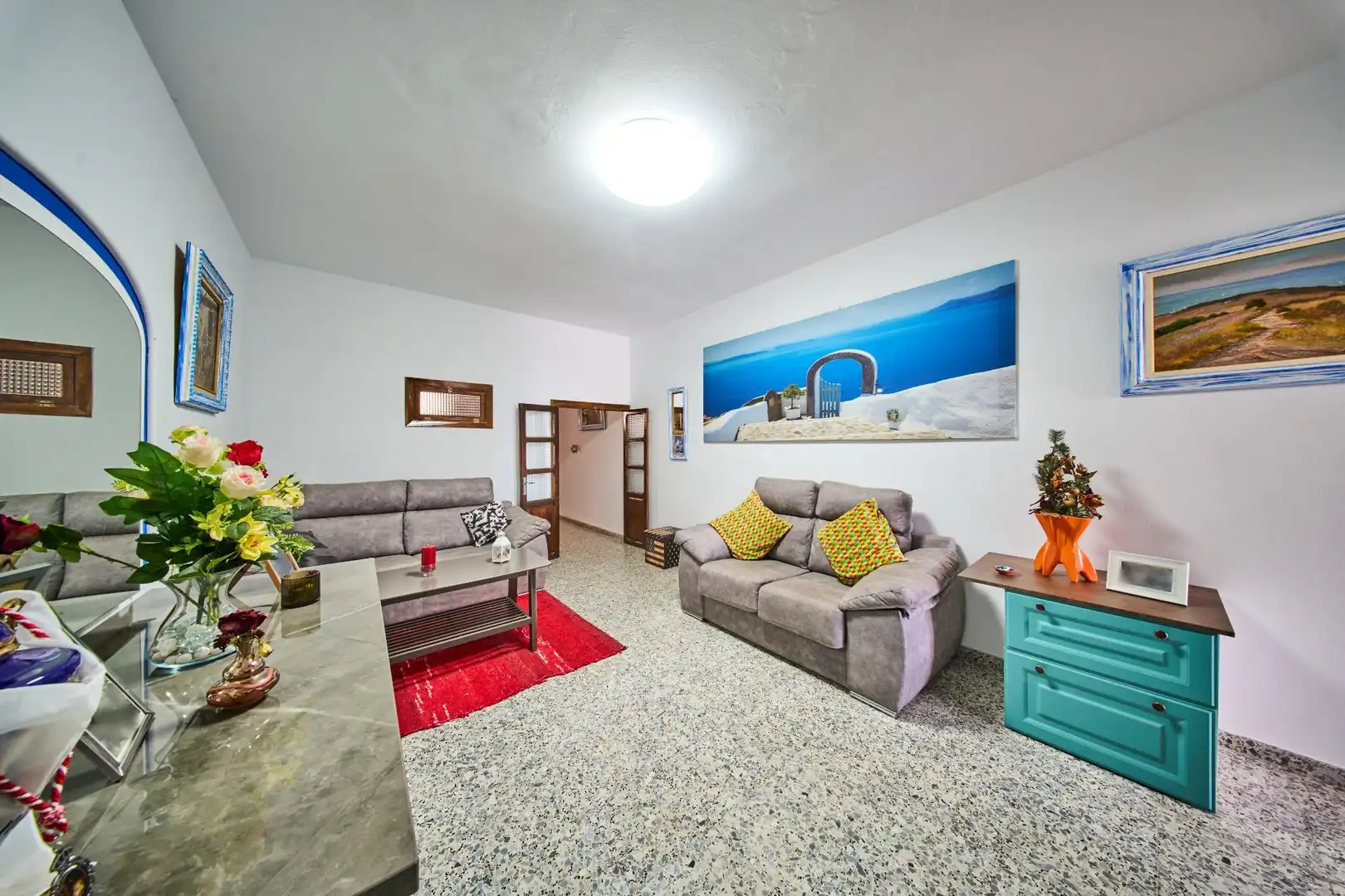 Sala d'estar de Casa o xalet en venda en Bérchules amb Aire condicionat, Terrassa i Moblat