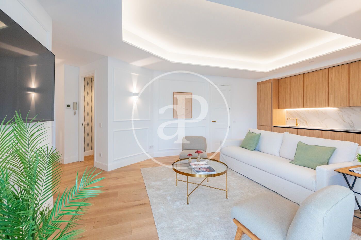 Sala de estar de Ático en venta en  Madrid Capital con Aire acondicionado, Calefacción y Terraza