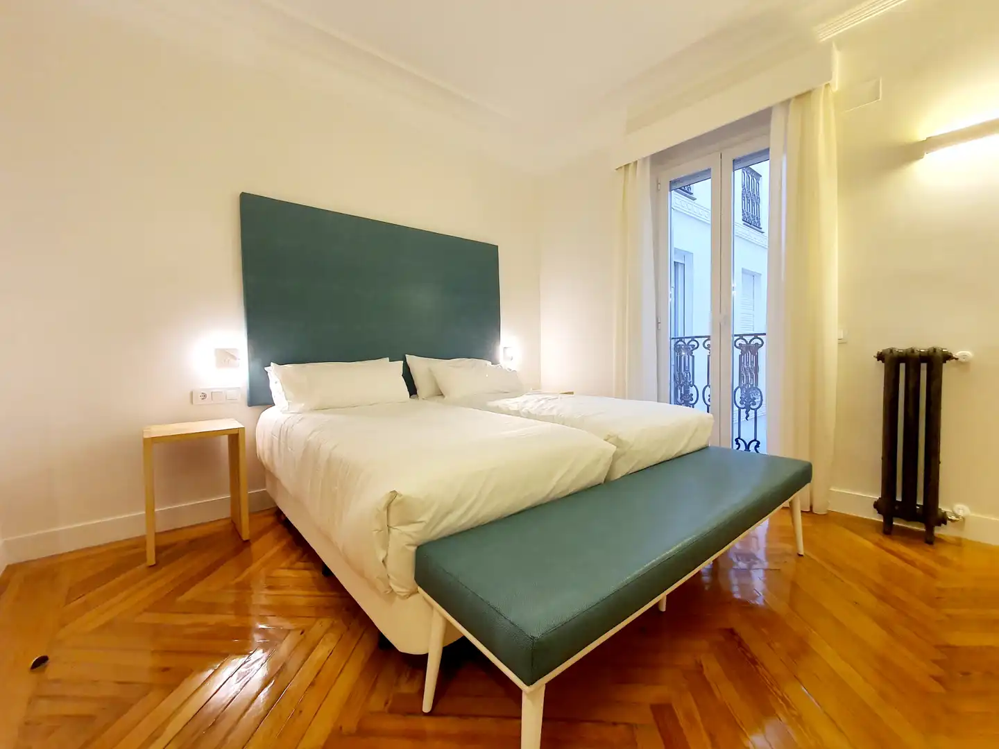 Schlafzimmer von Wohnungen zur Miete in Madrid mit Klimaanlage, Heizung und Möbliert
