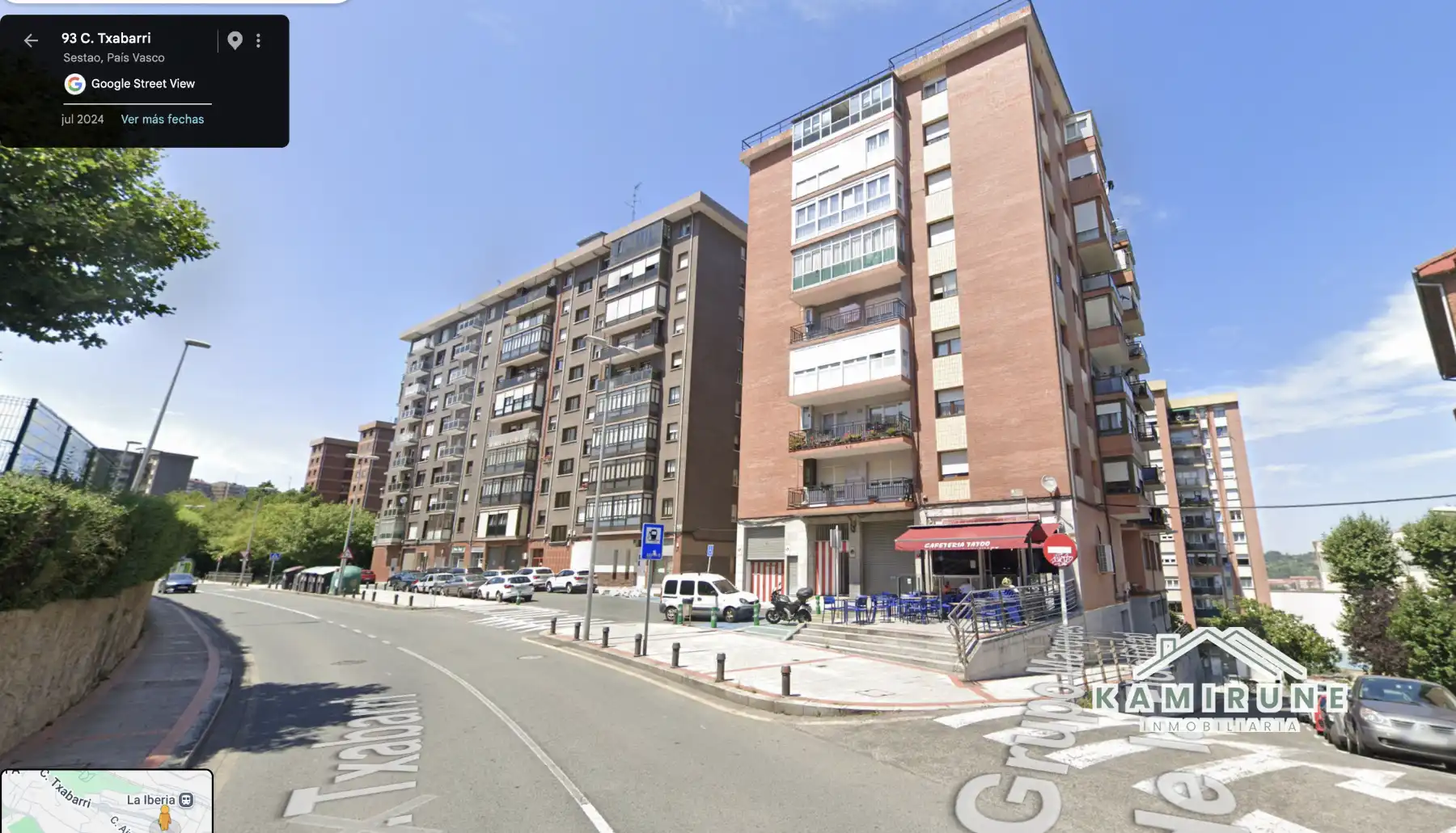 Vista exterior de Pis en venda en Sestao  amb Calefacció, Terrassa i Moblat