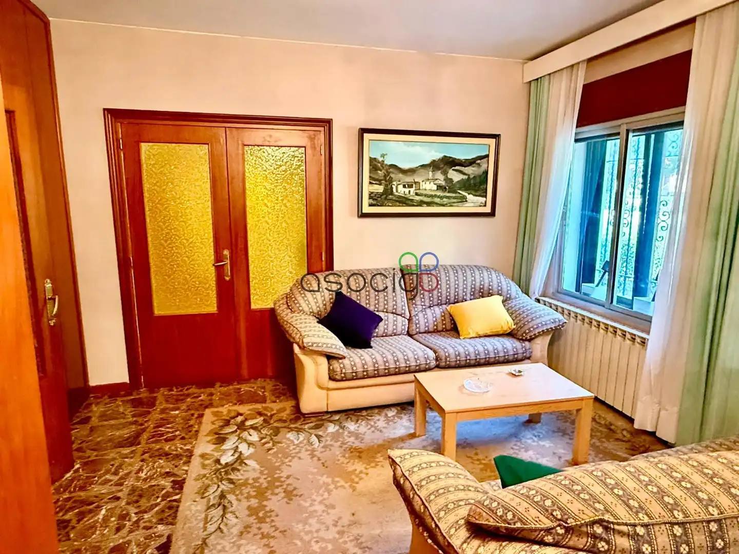 Sala d'estar de Casa o xalet en venda en Alovera amb Calefacció, Jardí privat i Terrassa