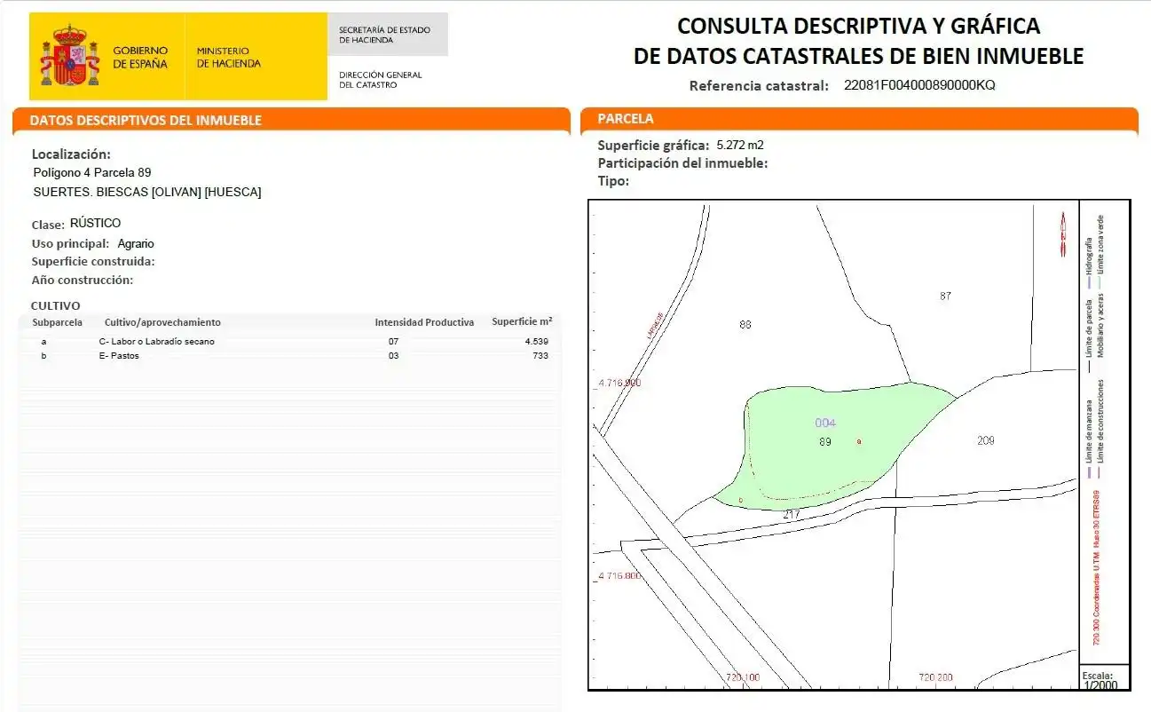 Land for sale in Polígono BIESCAS, 16, Biescas