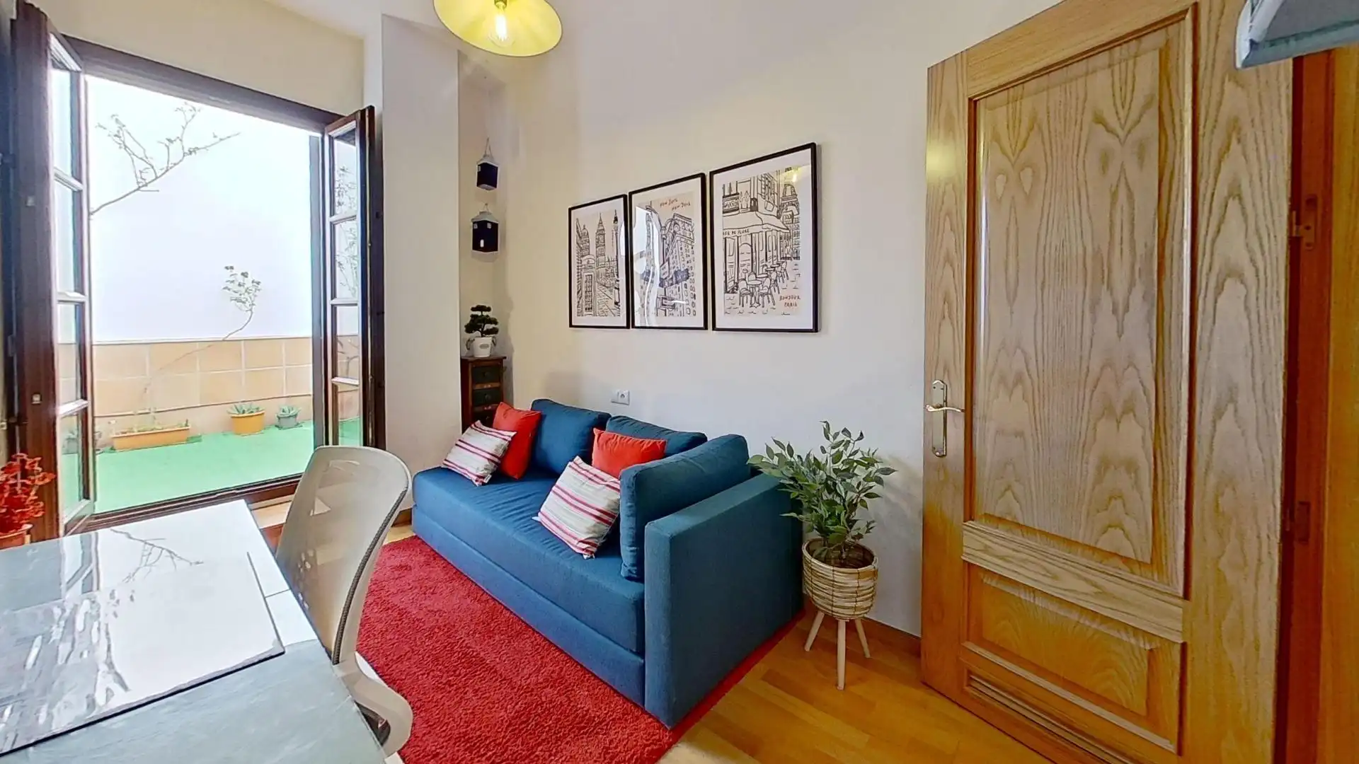 Wohnzimmer von Wohnung zur Miete in Granada mit Klimaanlage, Heizung und Möbliert