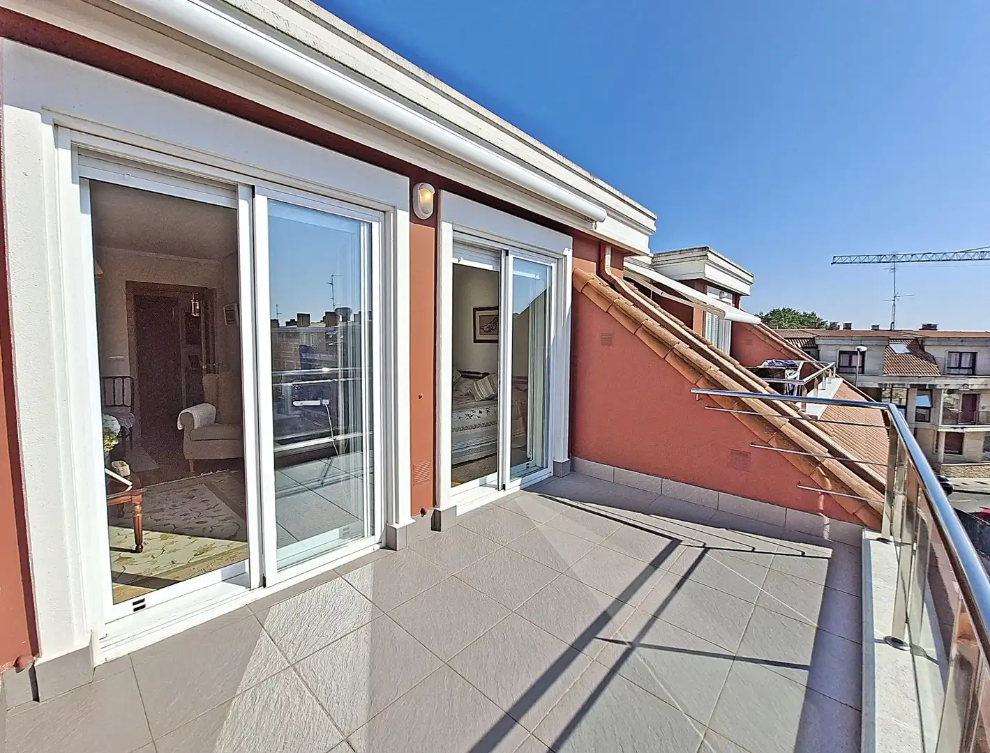 Terrace of Flat for sale in Vilagarcía de Arousa  with Heating, Private garden and Terrace