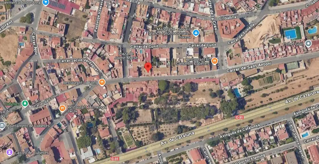 Vista exterior de Casa adosada en venta en Cubelles