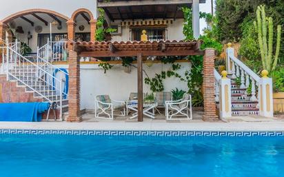 Swimming pool of House or chalet for sale in Mijas  with Air Conditioner, Terrace and Swimming Pool