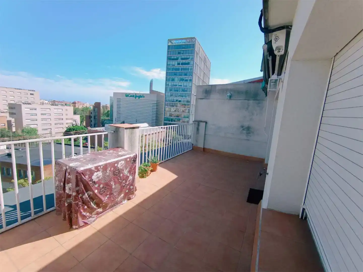 Terrasse von Wohnung zur Miete in Barcelona mit Klimaanlage, Parkett und Möbliert