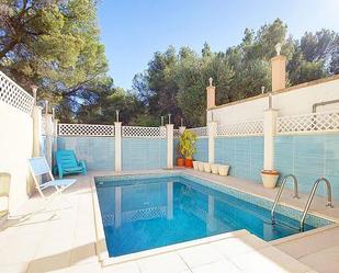 Swimming pool of Single-family semi-detached for sale in Calvià  with Air Conditioner, Private garden and Terrace