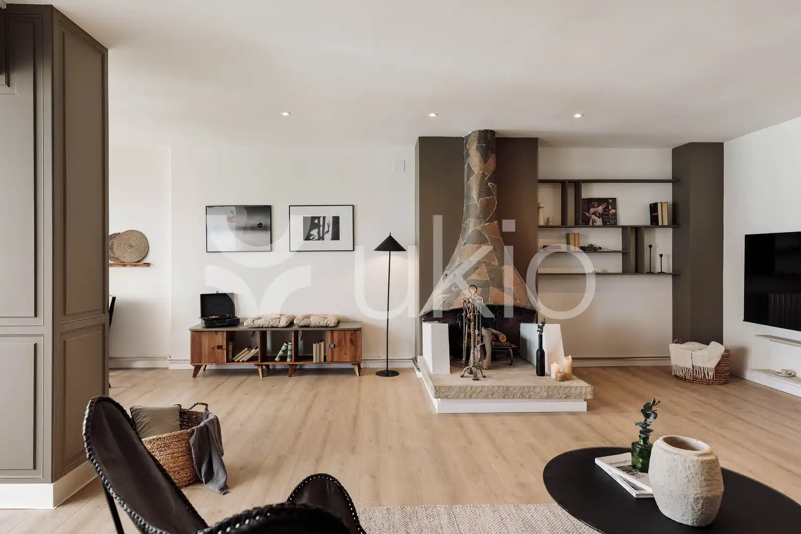 Sala d'estar de Apartament de lloguer en Barcelona amb Aire condicionat, Calefacció i Terrassa