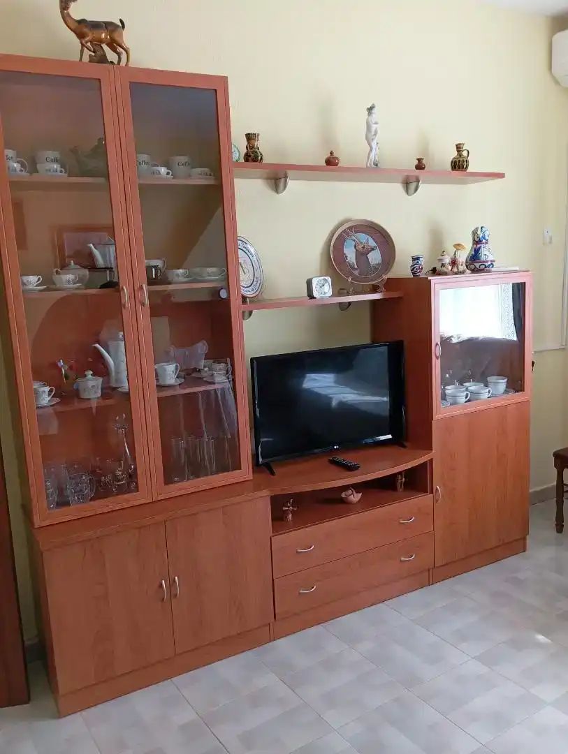 Living room of Flat for rent in El Cañavate    with Air Conditioner, Furnished and Oven