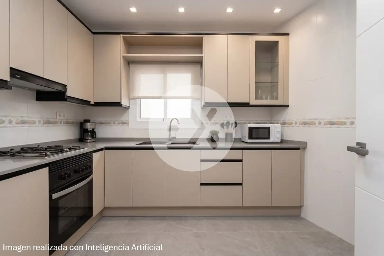 Küche von Wohnung zum Verkauf in Castelldefels mit Parkett, Ofen und Balkon